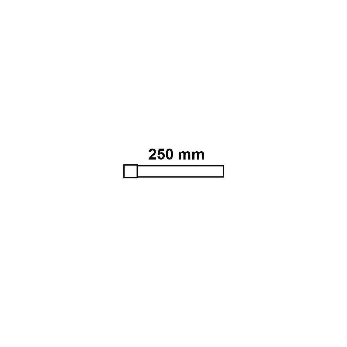98819118 Flush pipe extension, chrome, 250 mm vue 2