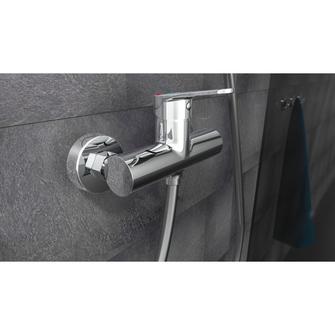 18040DVGW FUTURA DVGW Mitigeur douche, chromé vue 3