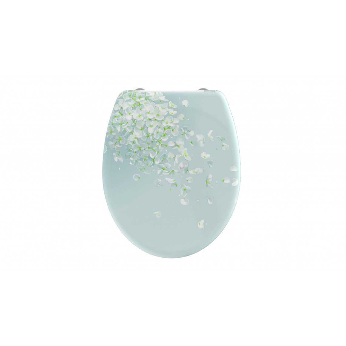 82381 abattant WC en Duroplast FLOWER IN THE WIND, avec frein de chute et déclipsable vue 2
