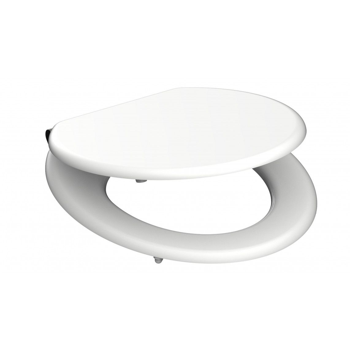 84100 abattant WC avec noyau en bois WHITE, avec frein de chute vue 10