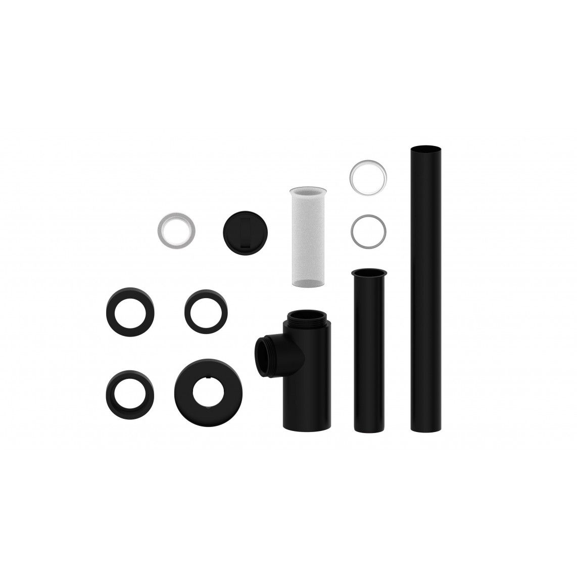 98166220 design bekersifon, mat zwart, 1 1/4" x 32 mm vue 5