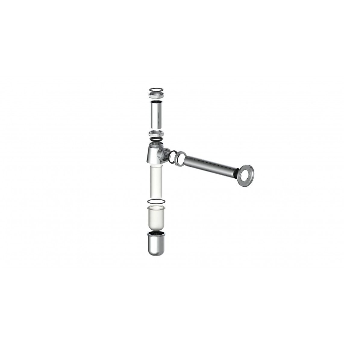 98803110 siphon à bouteille, chromé, 1 1/4" x 32 mm vue 6