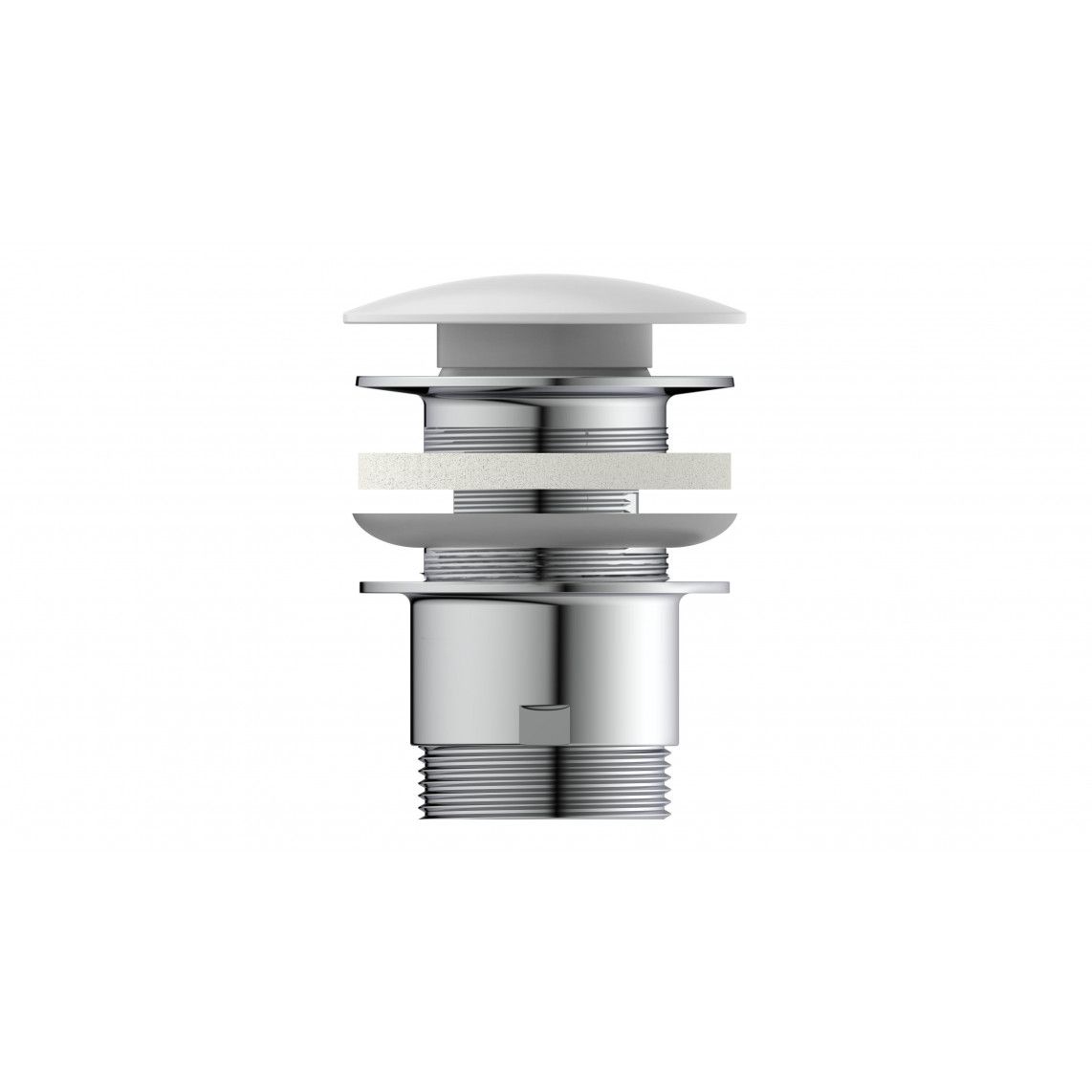 98807410 Design-afvoerwaste, dop wit, 1 1/4? x 65 mm vue 3