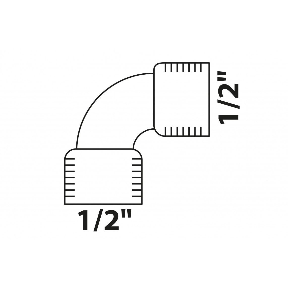 988955213 Angle 90°, red brass, 1/2" female vue 2