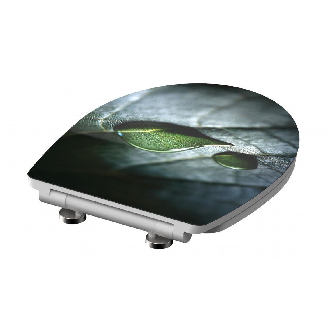 82583 Duroplast HG WC-zitting RAINDROP, met valrem en afneembaar vue 4