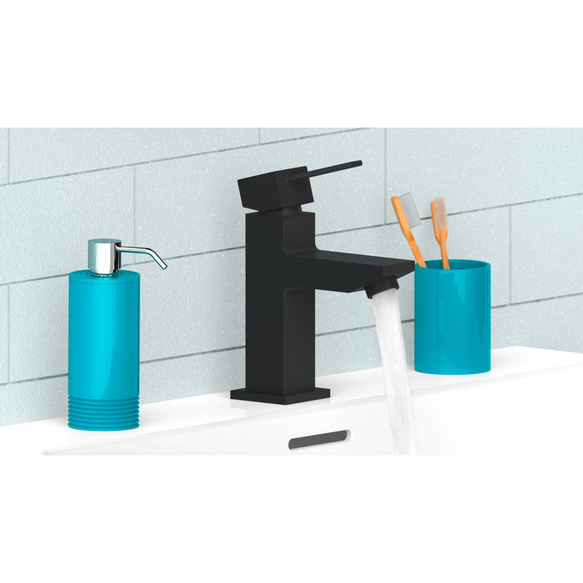 NI075THI-B CALVINO Mitigeur lavabo, noir mat vue 8