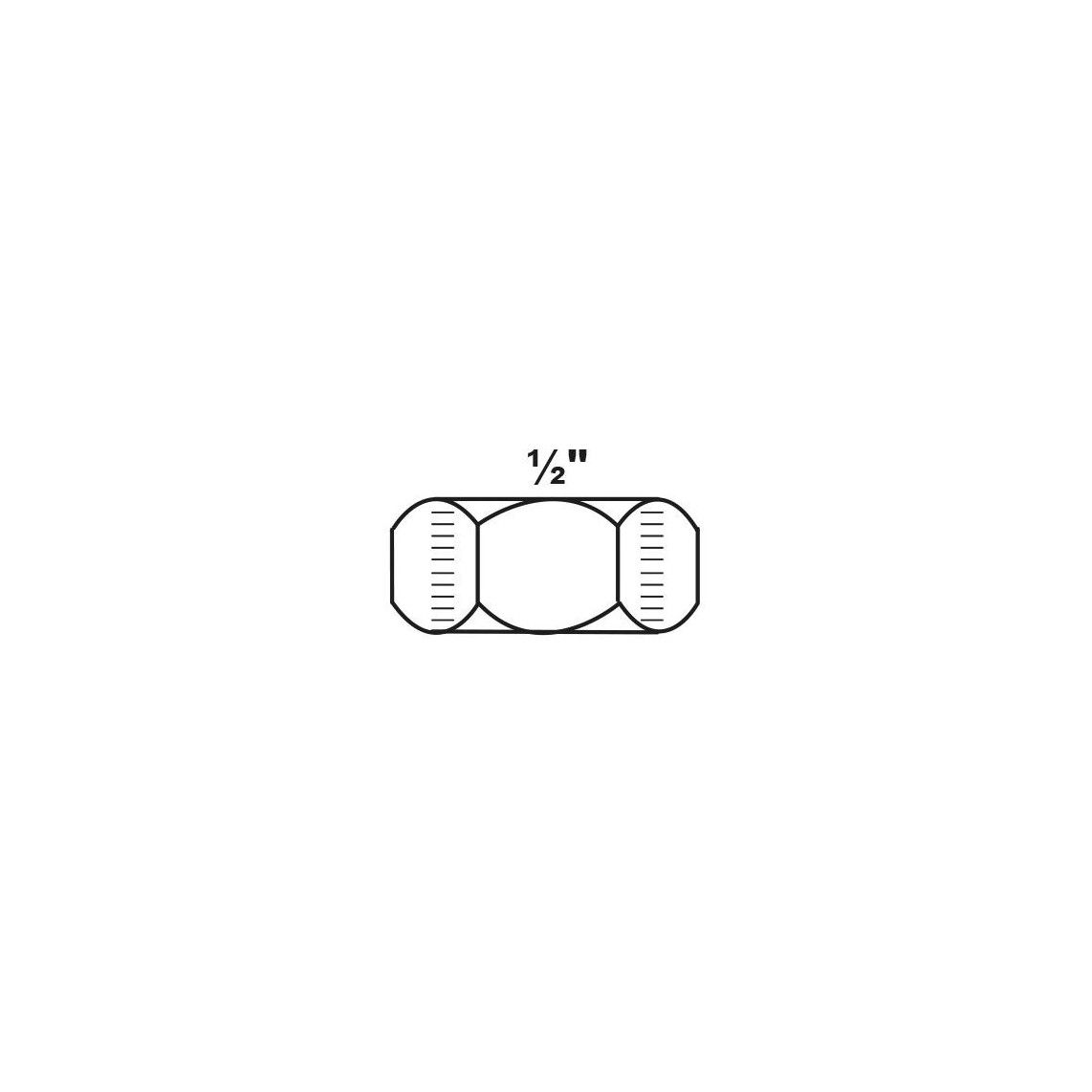 989779155 GI contramoer, gegalvaniseerd, 1/2"BI, (310) vue 2