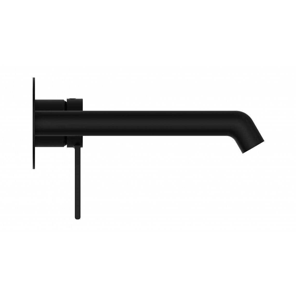 33166 LOS ANGELES Wash basin mixer, black matt, for wall fixing vue 3