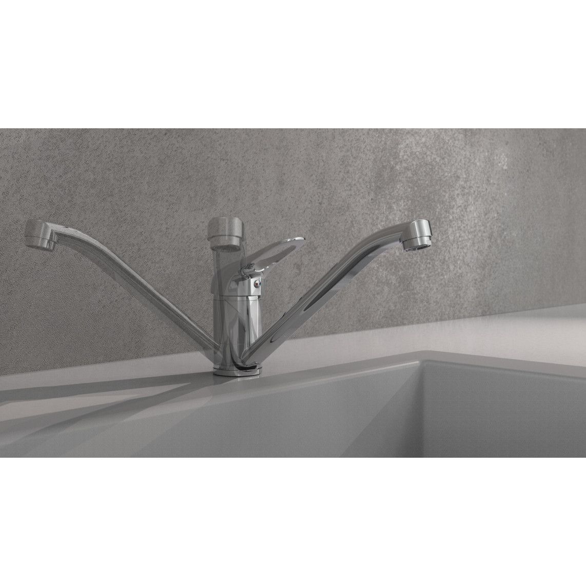 77450 PORTO Sink mixer, chrome vue 8