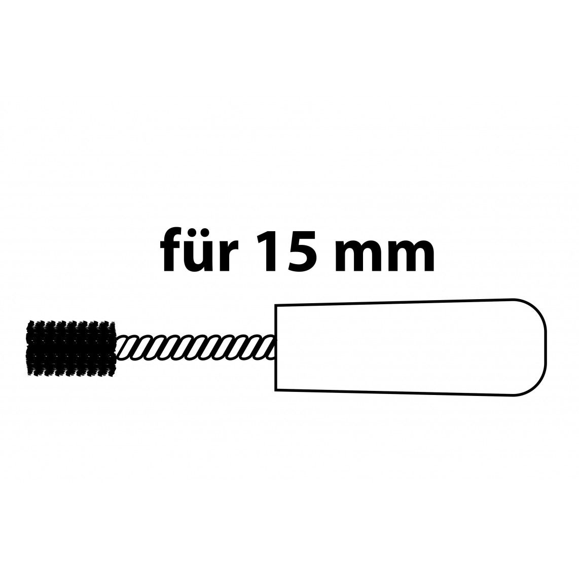 999052117 Reinigingsborstel voor binnenkant, 15 mm, voor koperen buizen vue 3