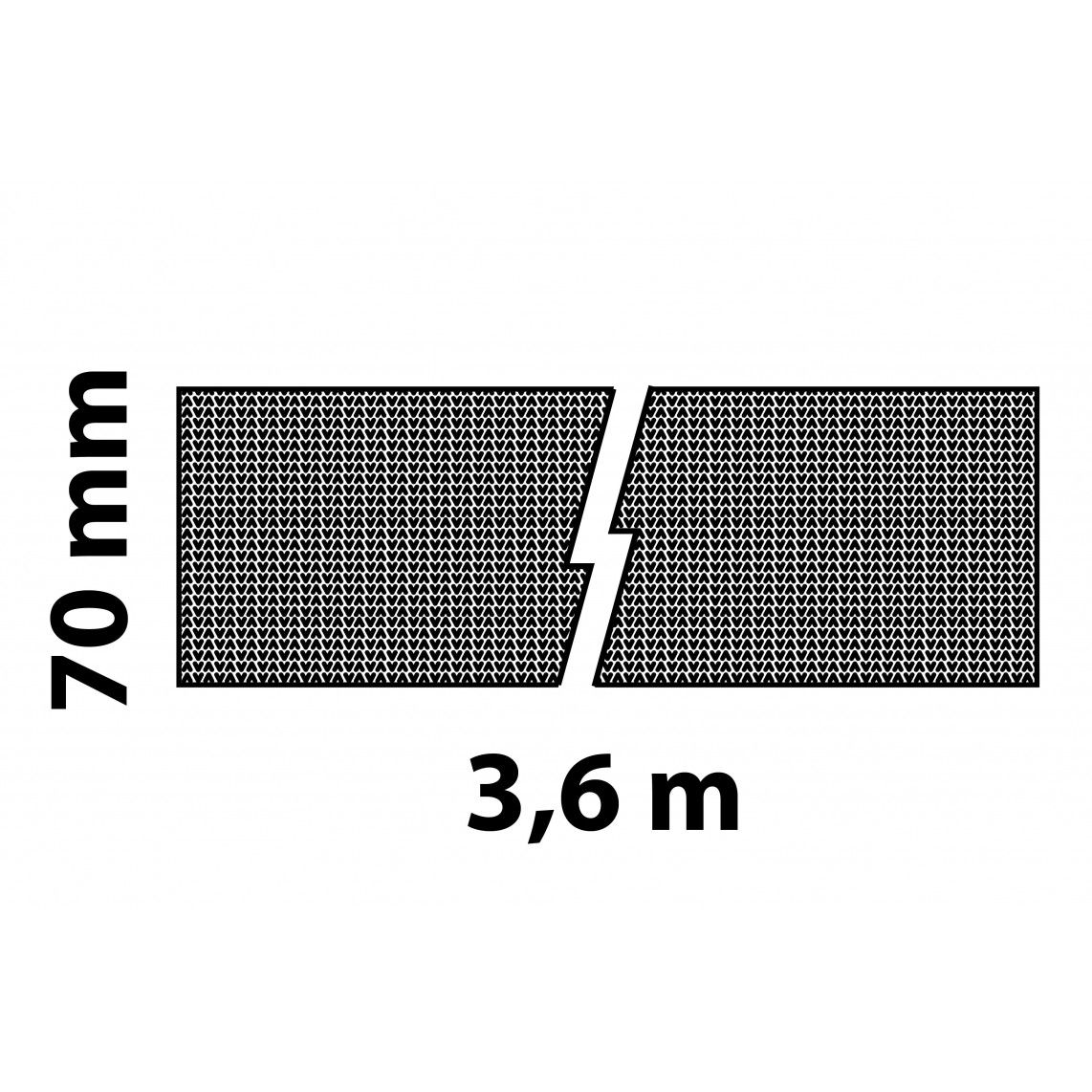 98930654 feutre isolant, 70 mm x 3,6 m, autocollant (2x) vue 2