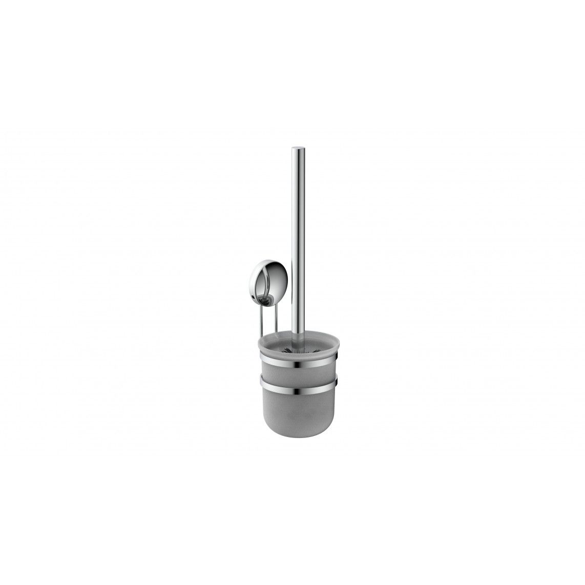 BA0205 Toiletborstelhouder voor wandmontage, chroom, om te lijmen of schroeven vue 2