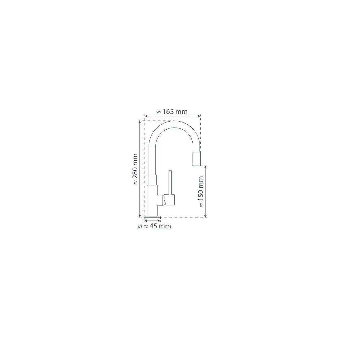 32586 GLASGOW Wastafelkraan, mat zwart, met soft-touch slang vue 2