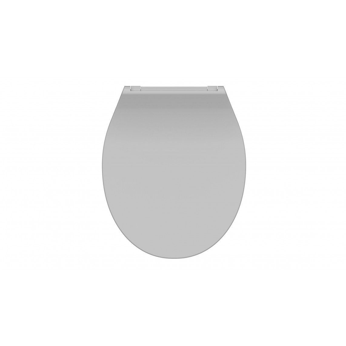 82702 abattant WC en Duroplast SLIM GREY, avec frein de chute et déclipsable vue 2