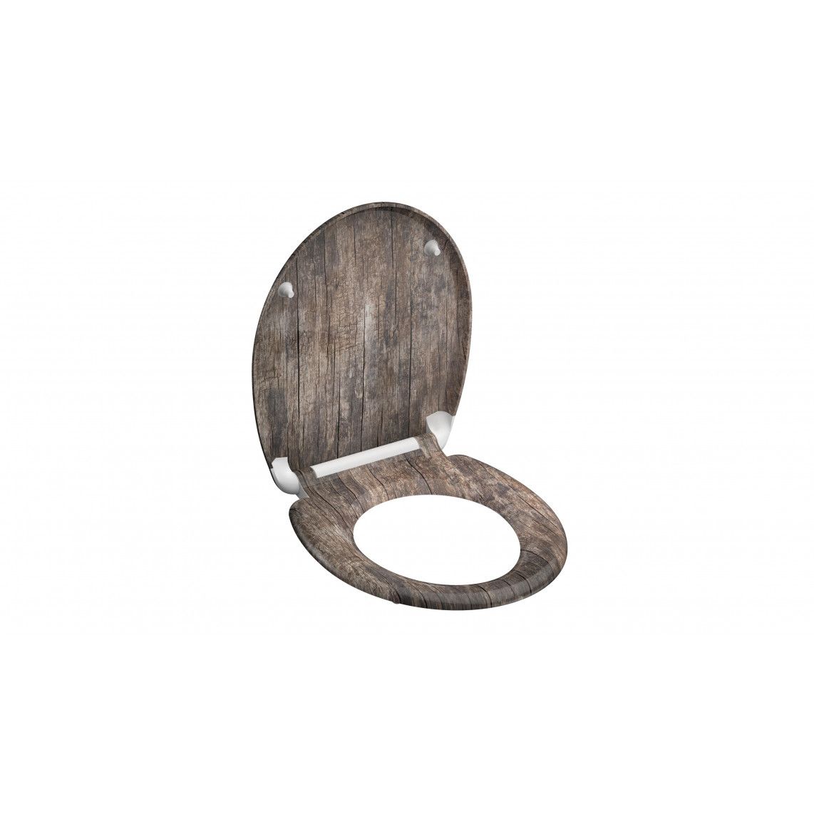82368 abattant WC en Duroplast OLD WOOD, avec frein de chute et déclipsable vue 3