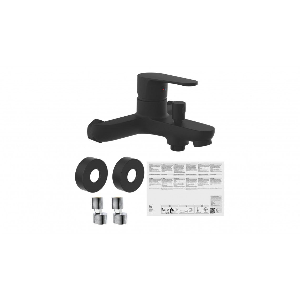 NI023CALCRBL CLAUDIO Bathtub mixer, black matt vue 6