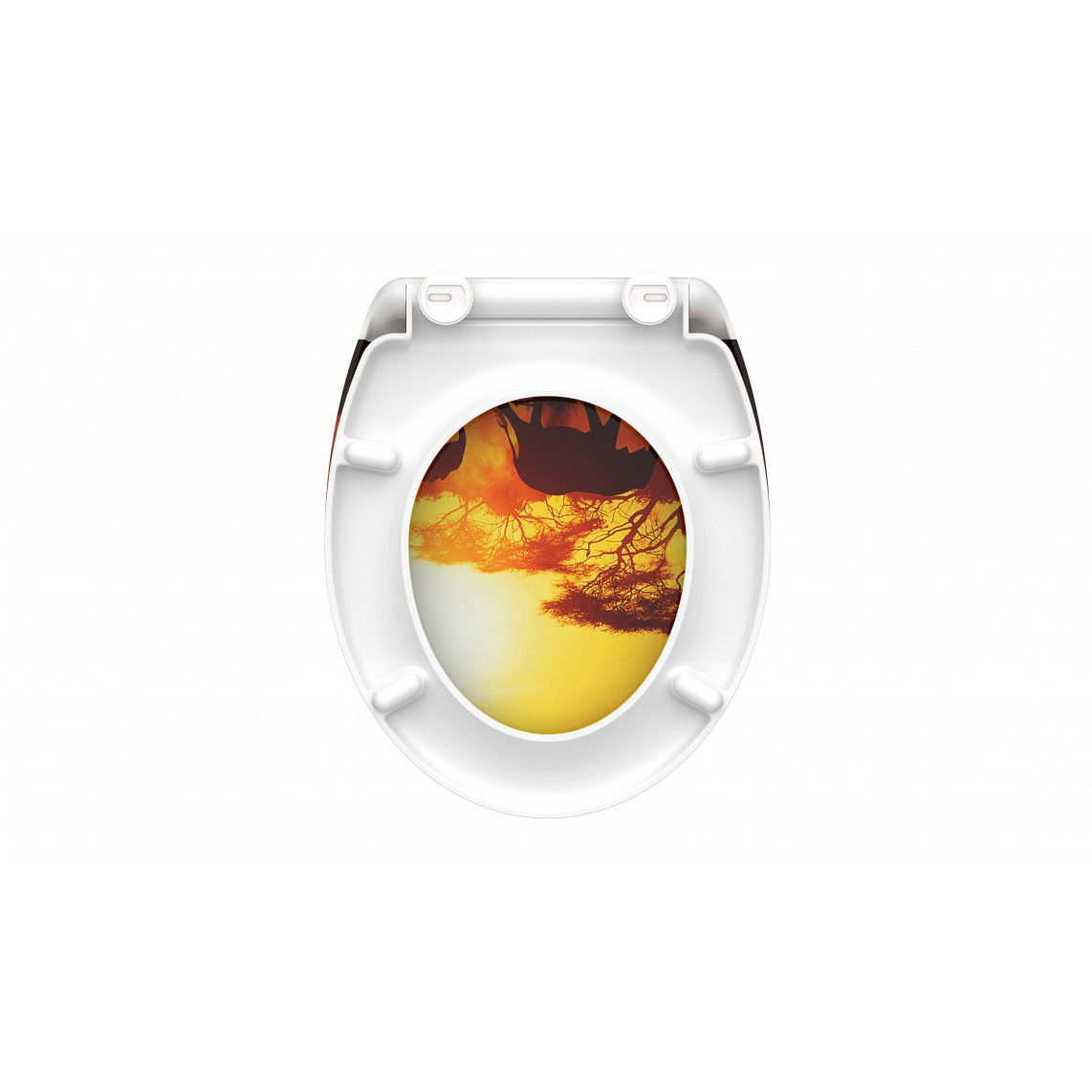 82360 Duroplast WC-zitting AFRICA, met valrem en afneembaar vue 5