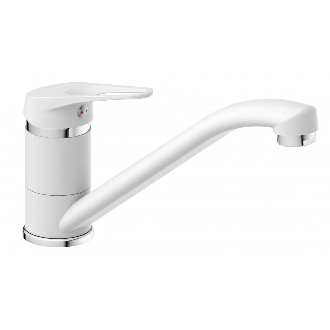 NI182SCR-W SPEED Keukenkraan, wit/chroom vue 3