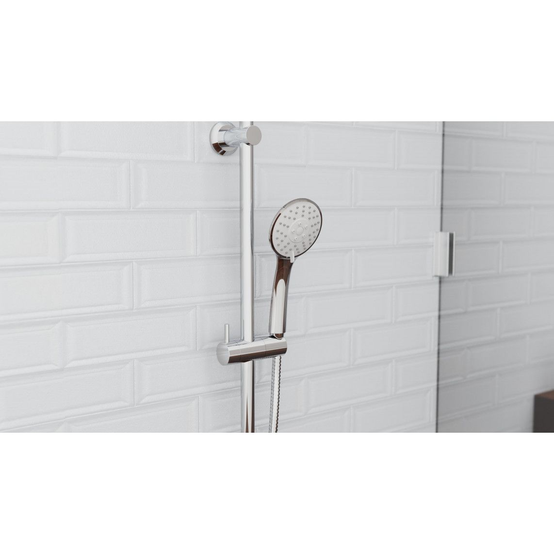 61831 NAPOLI Handdouche set, chroom vue 4