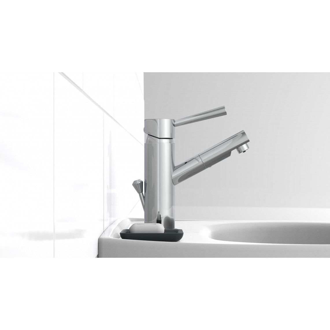 79101 CORNWALL Wash basin mixer low pressure, chrome vue 7