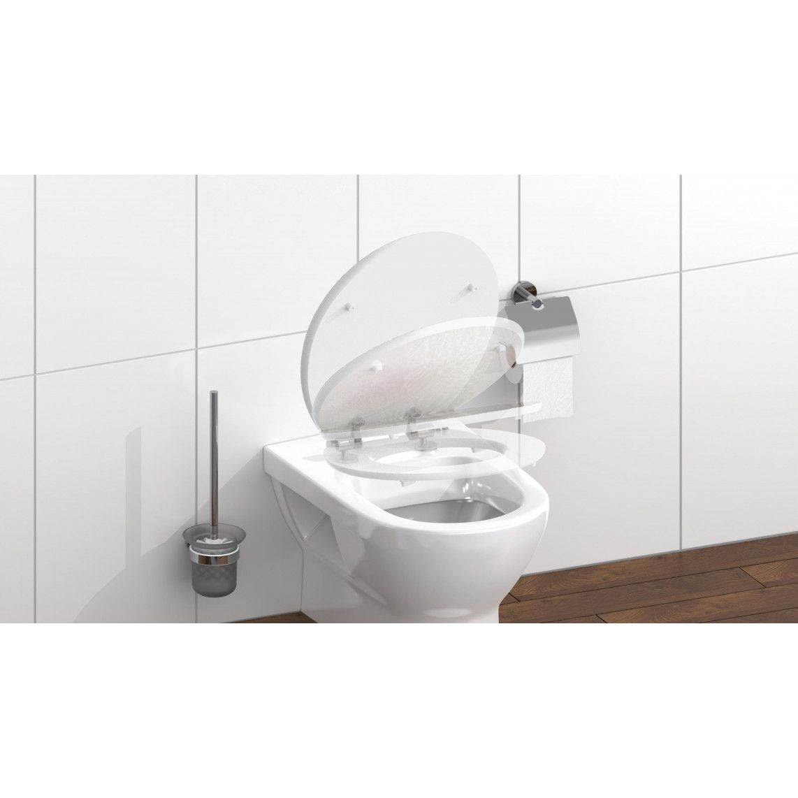 80541 abattant WC en MDF HG RED STARFISH, avec frein de chute vue 9