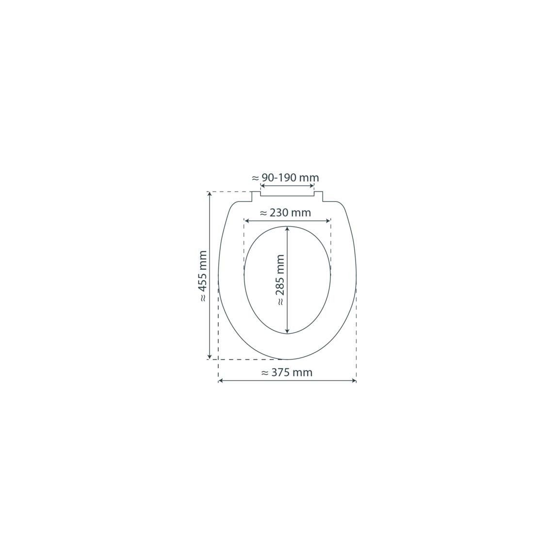 82372 Duroplast Toilet seat SEA LIFE, with soft close and quick release vue 10