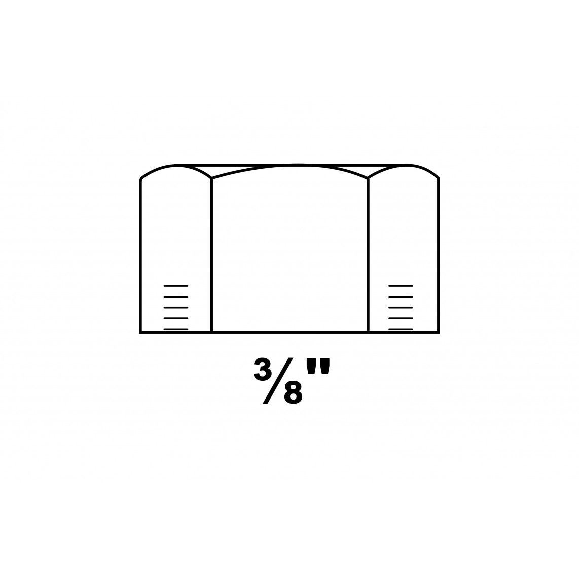 989810055 GI eindkap, gegalvaniseerd, 3/8"BI, (300) vue 2