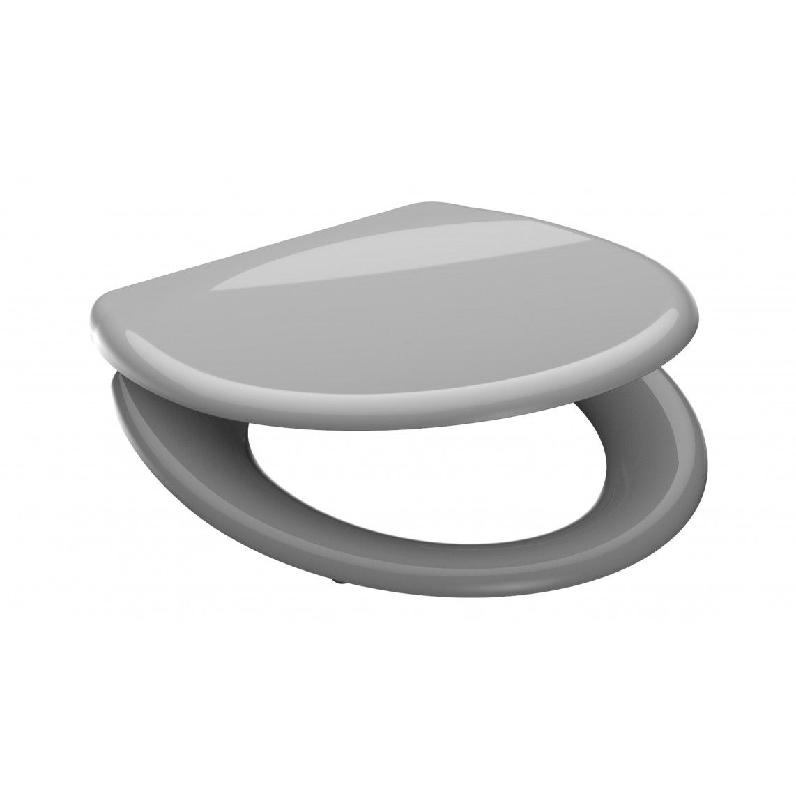82302 Duroplast WC-zitting GREY, met valrem en afneembaar vue 2