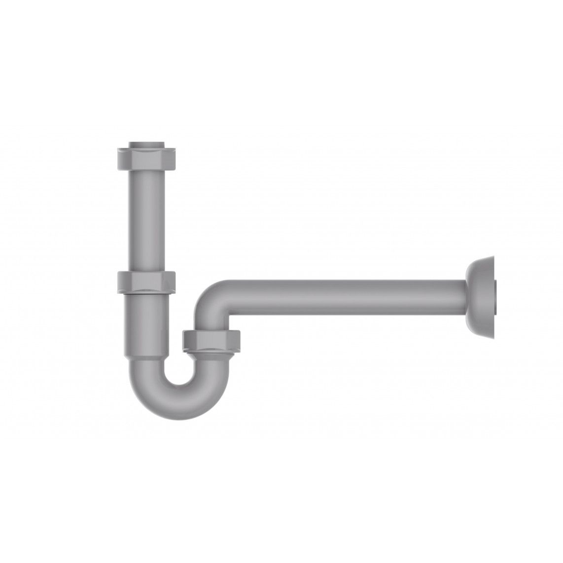 98801049 ECO-SAVE KS buissifon, Grijs, 1 1/4" x 32 mm vue 2