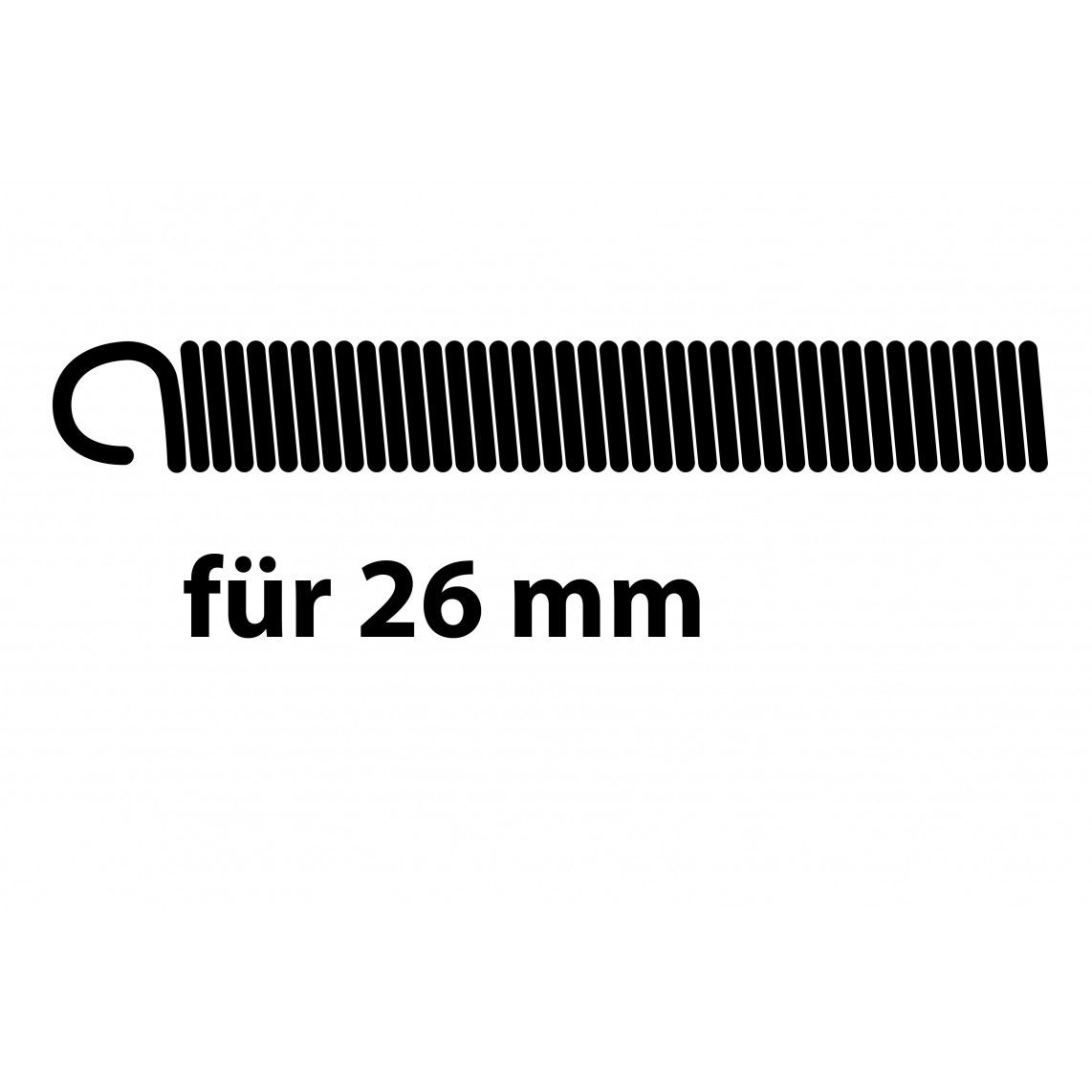 988914355 Inner bending spring, chrome, 26 mm, for multilayer pipe vue 2