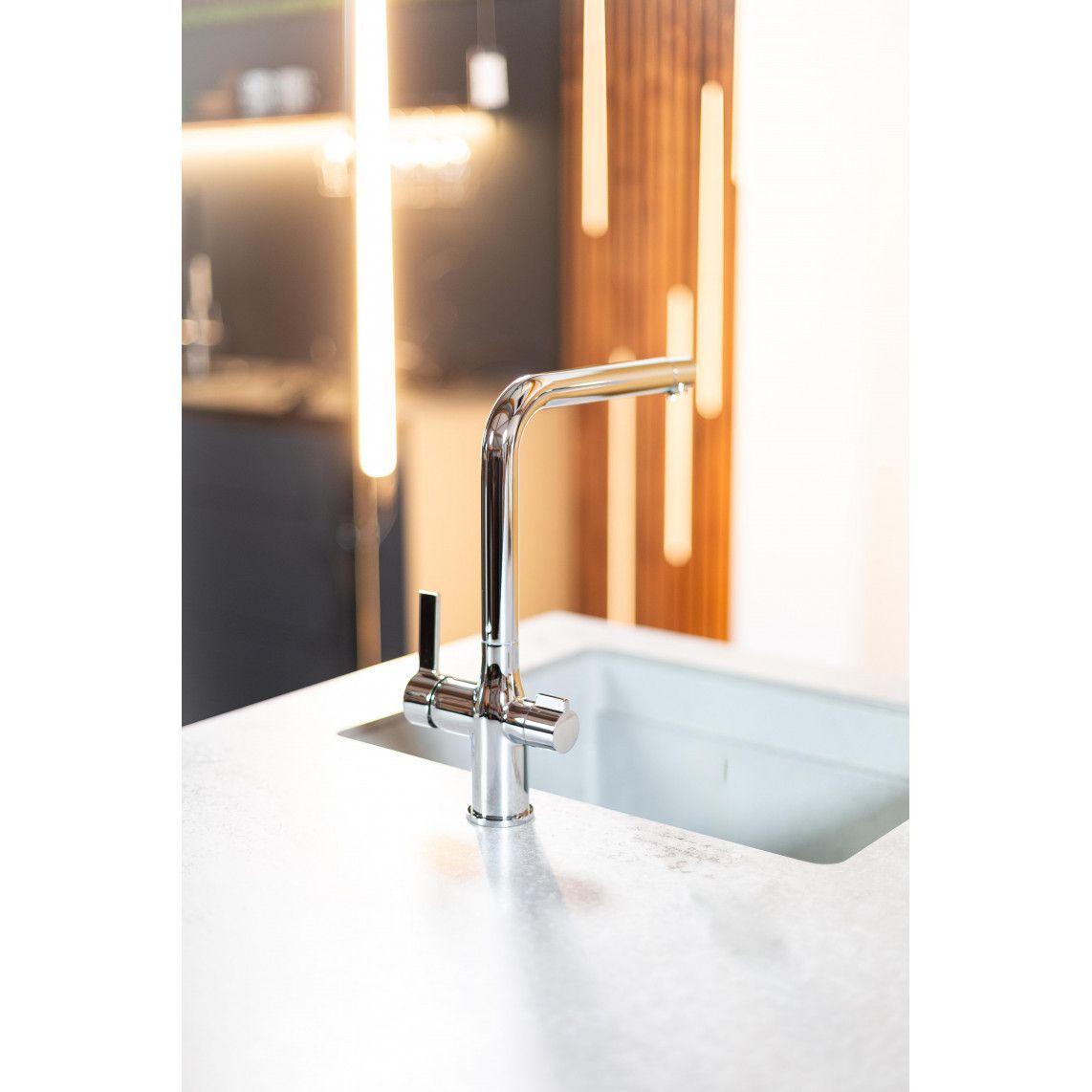 99800 AQUASTAR PRO drinkwater keukenkraan met filtersysteem, chroom vue 7