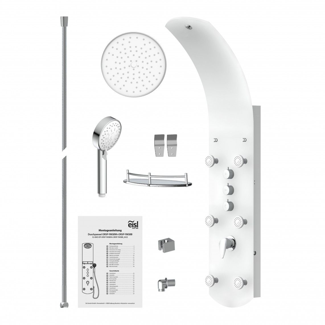 ORSP-YMSBW KARIBIK Panneau de douche, blanc vue 6