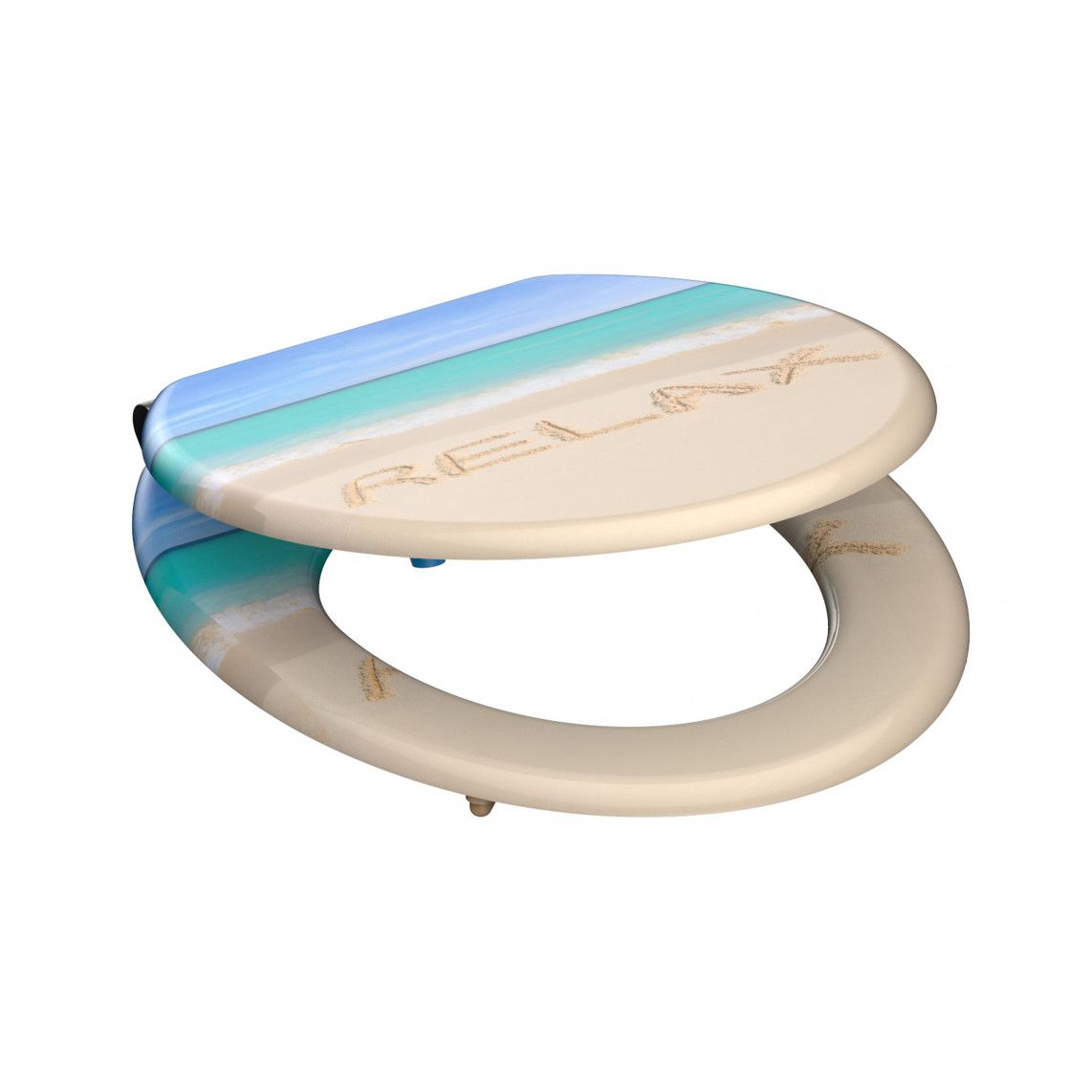 80131 abattant WC en MDF RELAX, avec frein de chute vue 3