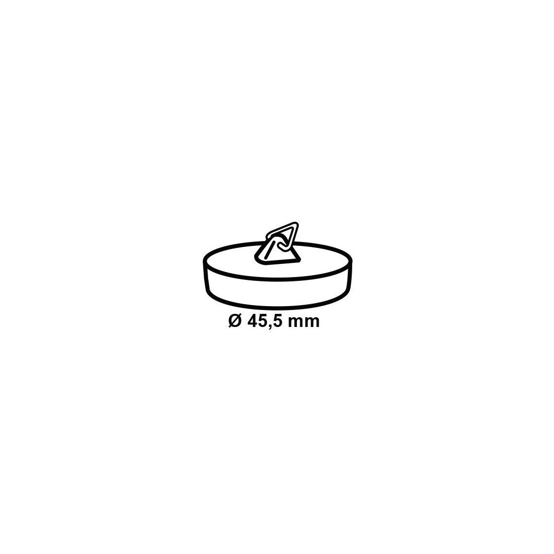 988124017 bonde, 45,5 mm, magnétique, pour Baignoire vue 2