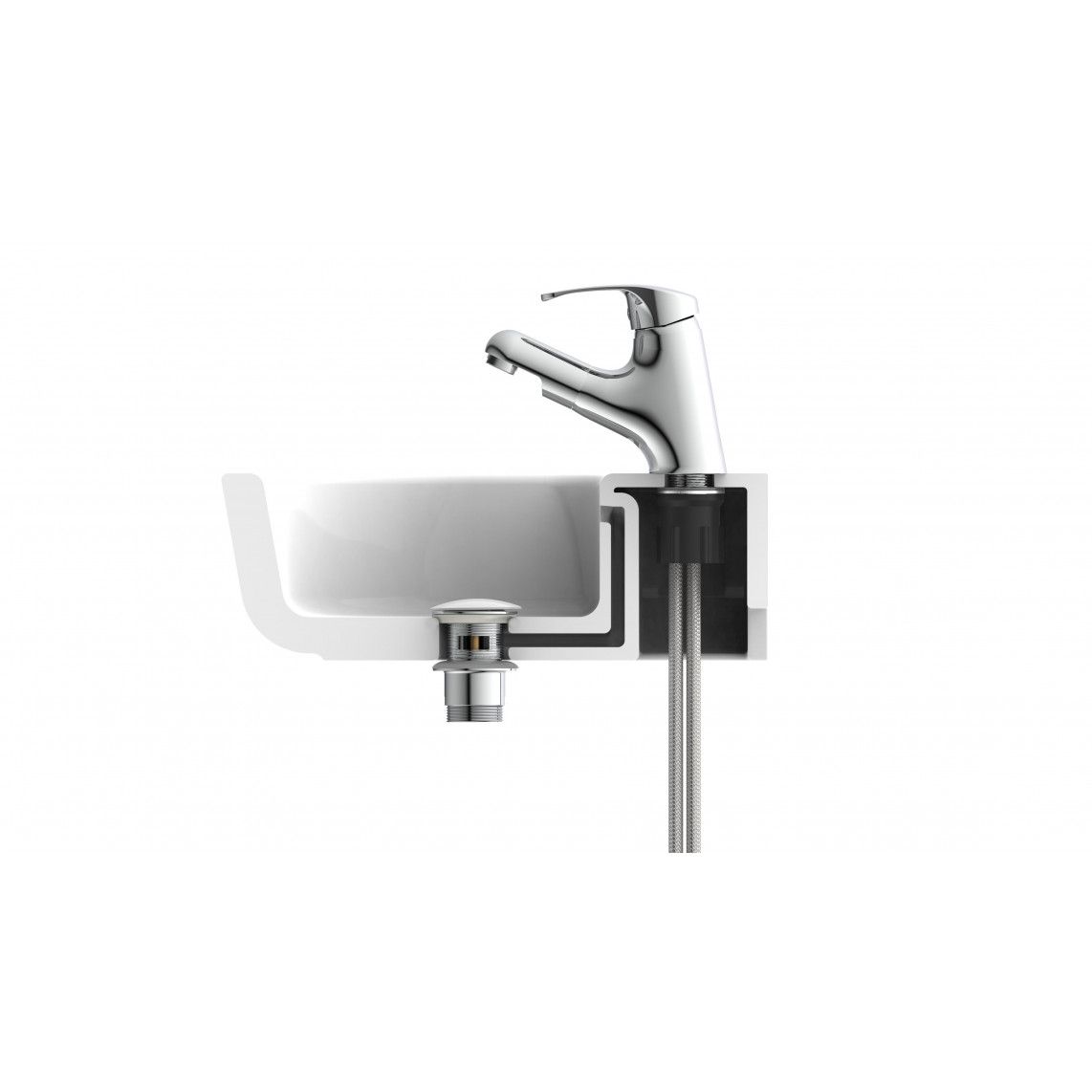 98807410 Design-afvoerwaste, dop wit, 1 1/4? x 65 mm vue 11