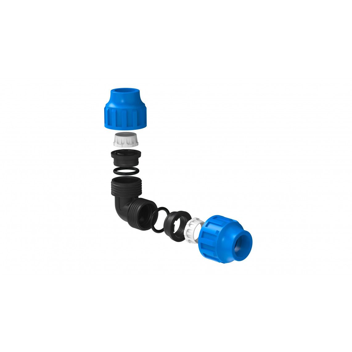 984845317 PP knie 90°, 32 mm, knelfitting voor tyleen/socarex vue 3