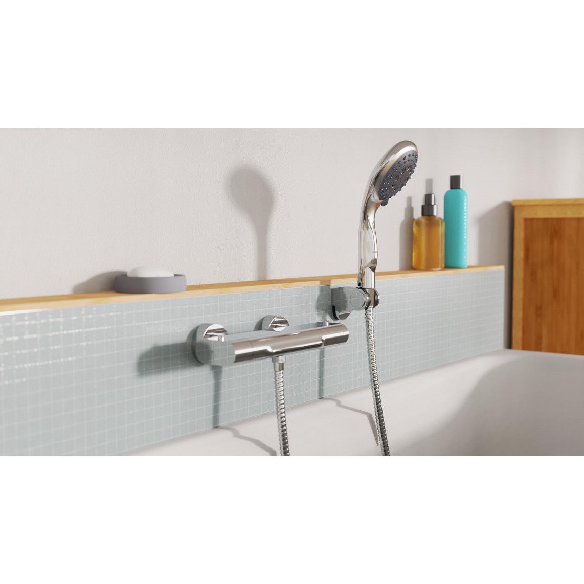 DX6051 WELLY Hand shower, chrome vue 3