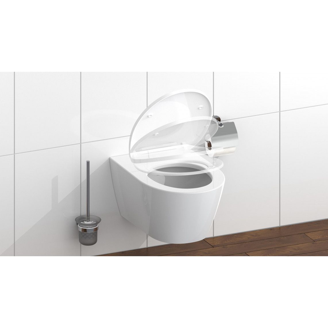 82950 Duroplast WC-zitting met LED nachtlampje, met valrem en afneembaar vue 8