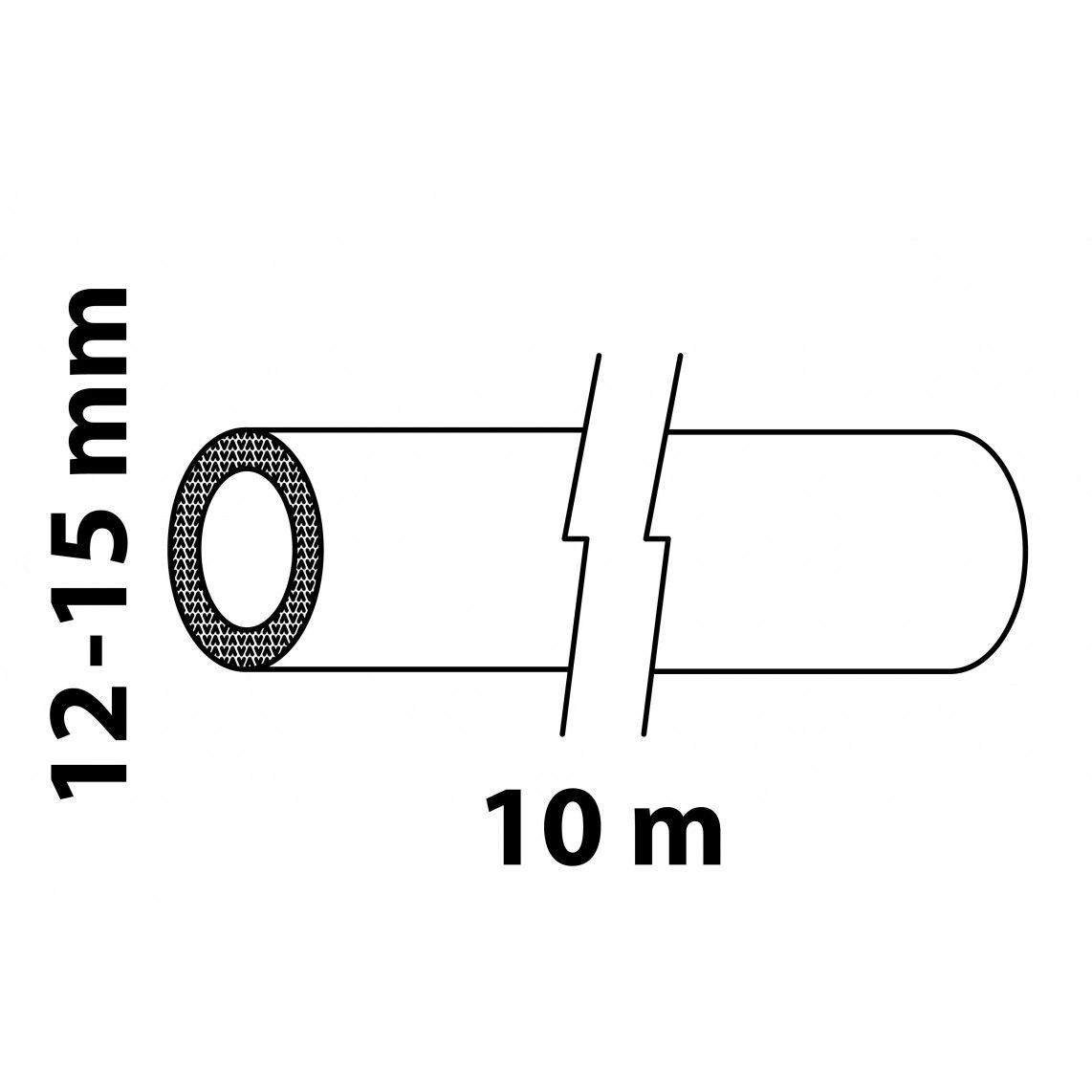 98930600 buisisolatie, rol 10 m, voor buis 12-15 mm vue 2