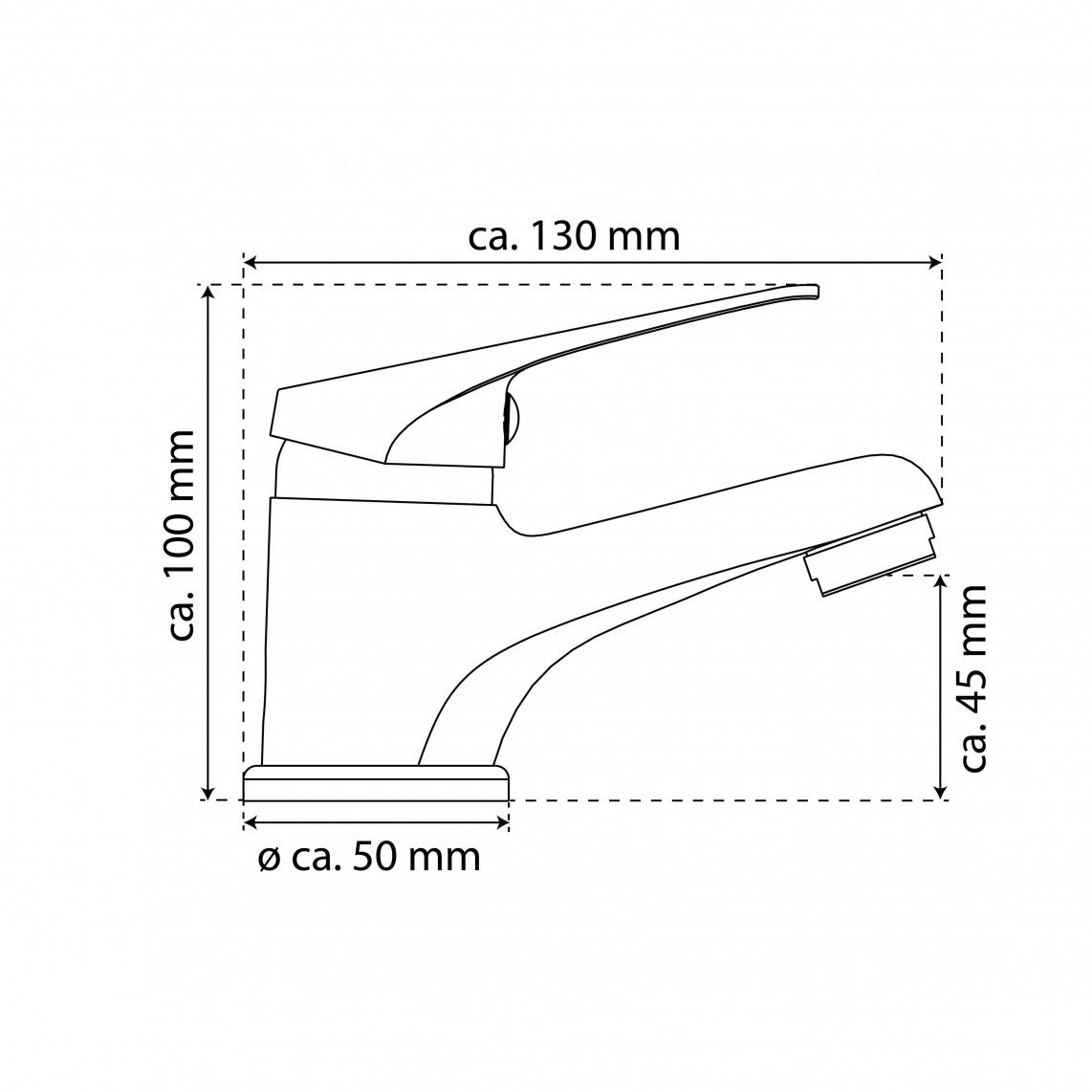 NI075SCR SPEED Mitigeur lavabo, chromé vue 8