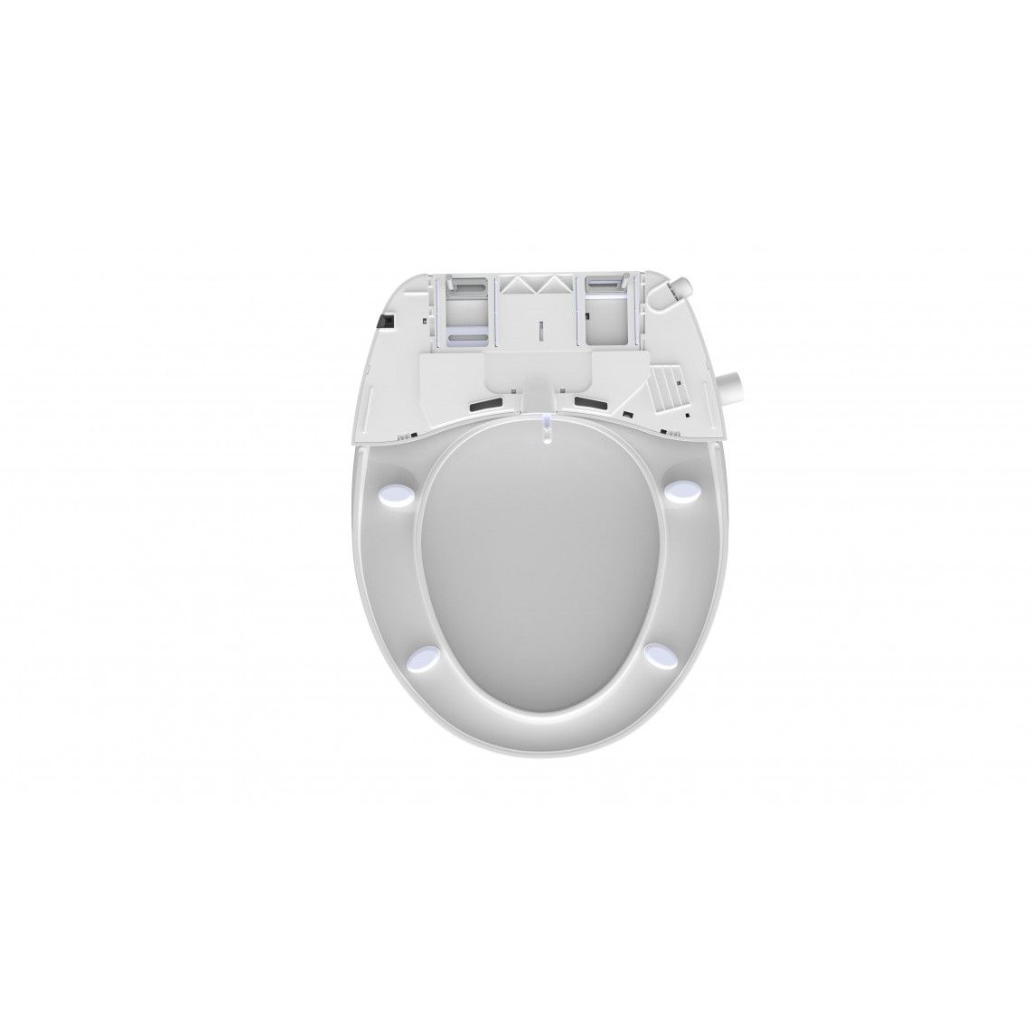 EDDW01 Shower toilet attachment, with soft close and quick release vue 6