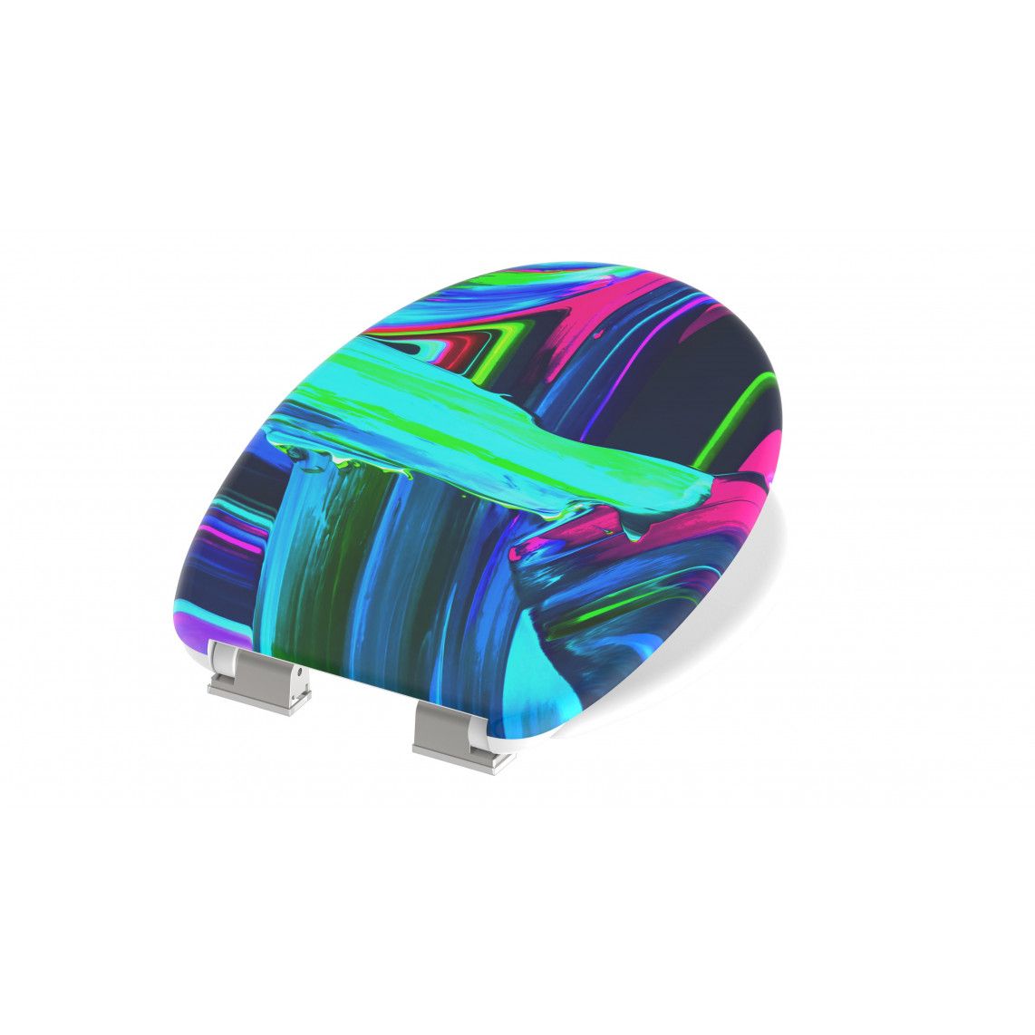 82191 abattant WC en Duroplast, NEON PAINT, avec frein de chute vue 5