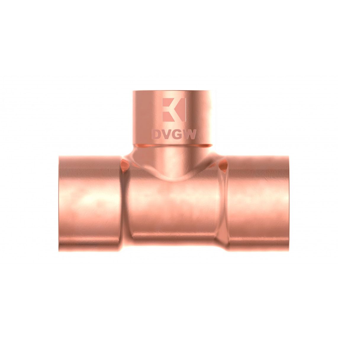 989278055 CU Té de réduction, vierge, 22 mm x 18 mm x 22 mm, 3 manchons (5130) vue 2
