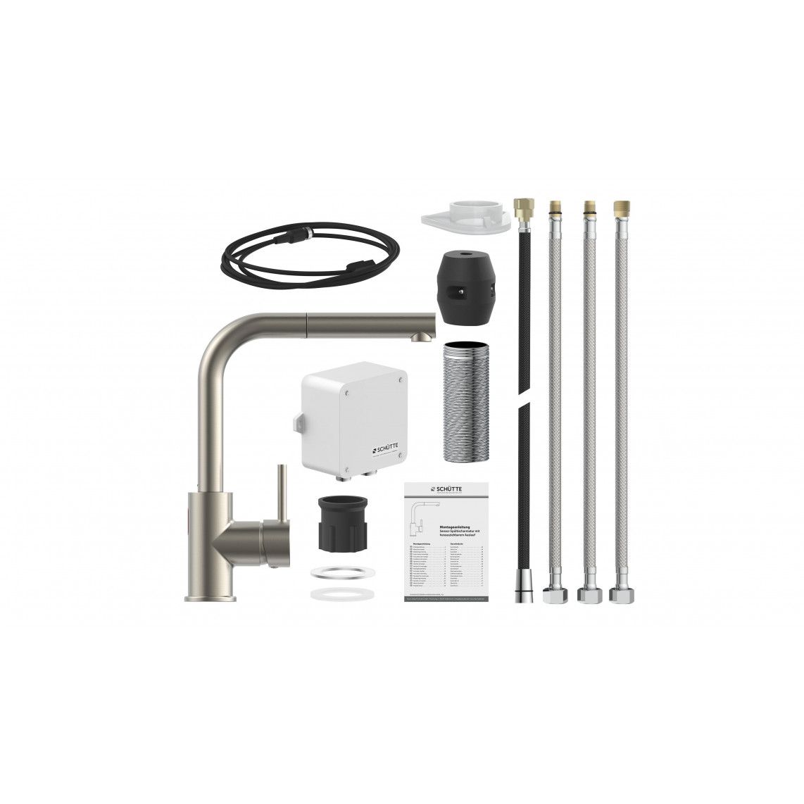 99705 VITAL Sensor sink mixer, stainless steel look, with pull-out spout vue 6