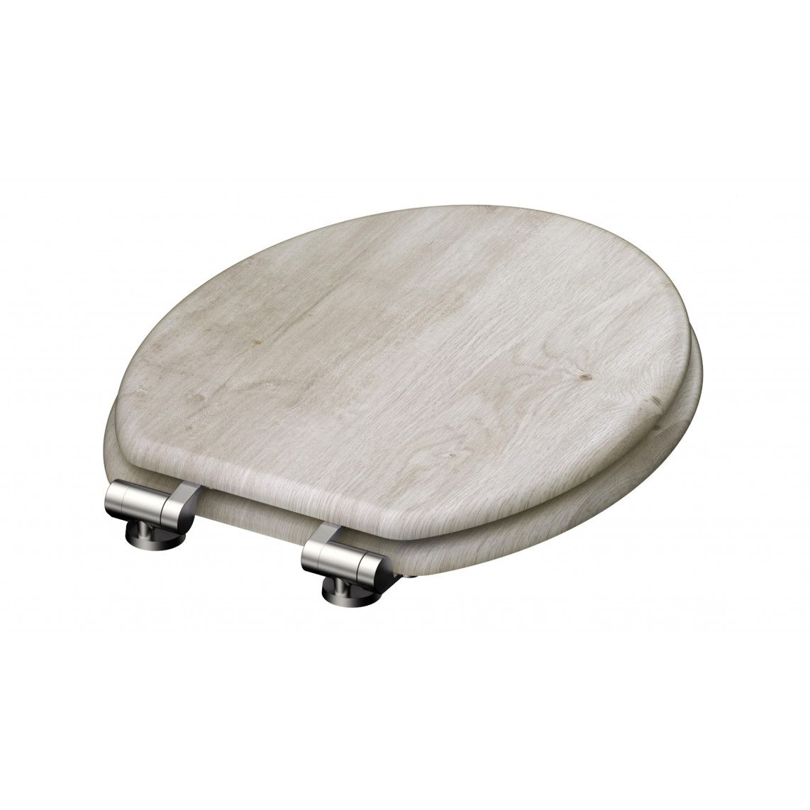 80192 MDF Toilet seat LIGHT WOOD, with soft close vue 5