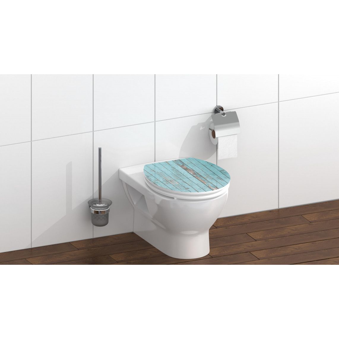 80536 MDF HG WC-zitting BLUE WOOD, met valrem vue 8