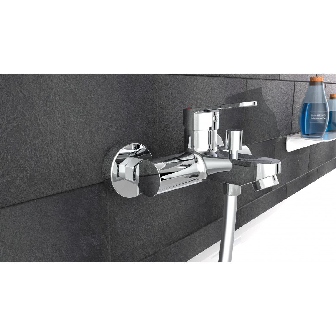 18030DVGW FUTURA DVGW Bathtub mixer, chrome vue 3