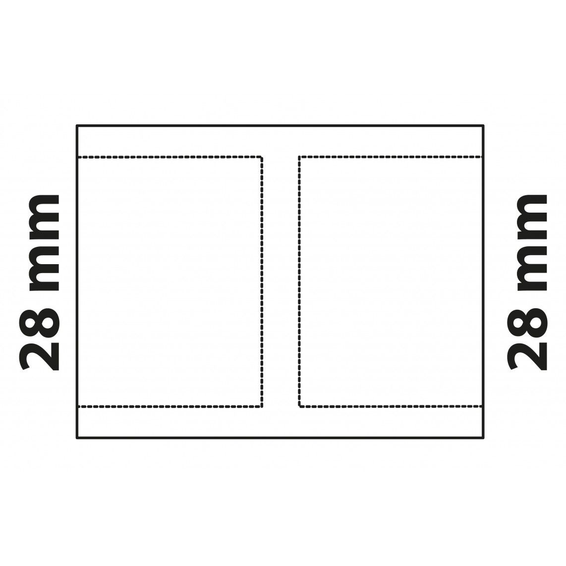 989096017 CU dubbele mof, blanco, 28 mm, 2 mofen, (5270) vue 3