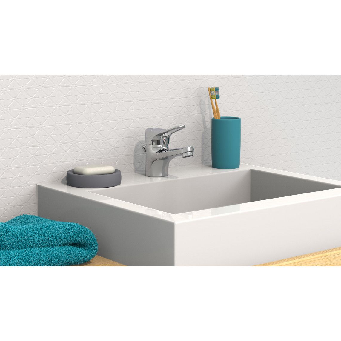 NI075VECR VERONA Mitigeur lavabo, chromé vue 6
