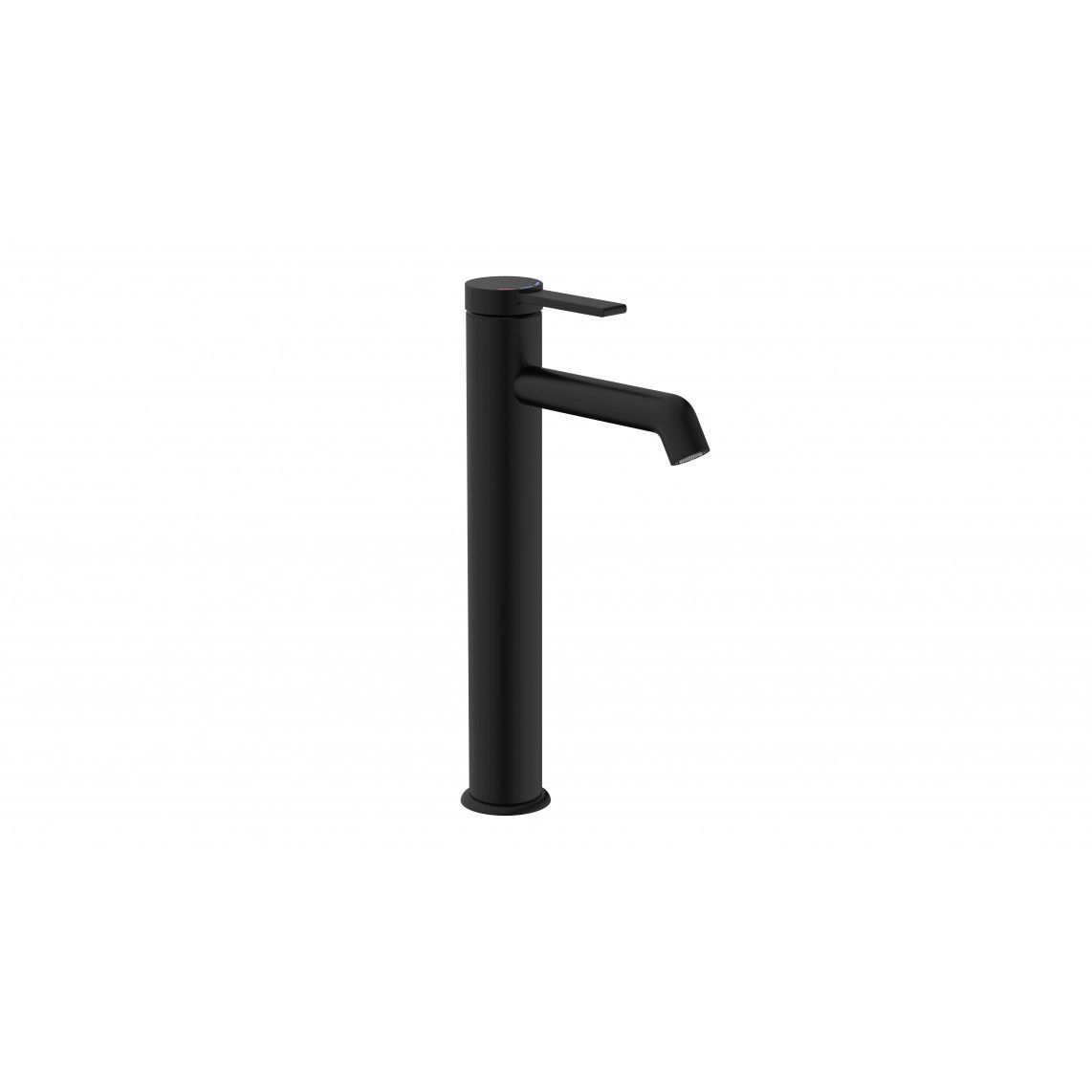33116 LOS ANGELES Wash basin mixer, black matt, with high body vue 2